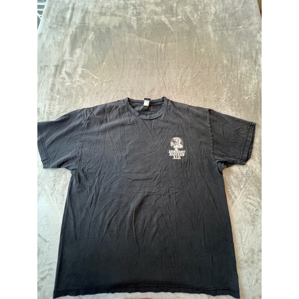 Arrogant Bastard Ale T Shirt Mens 2XL Black Stone Brewing Co Graphic